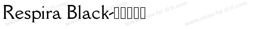 Respira Black字体转换